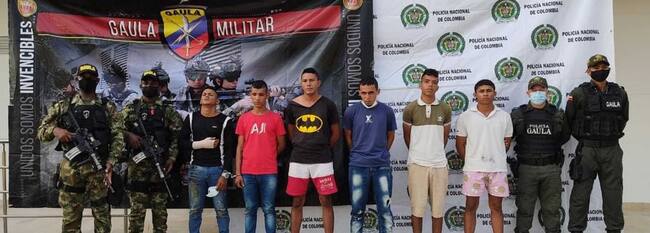 Captura de presuntos integrantes del Clan del Golfo/ Policía del Magdalena