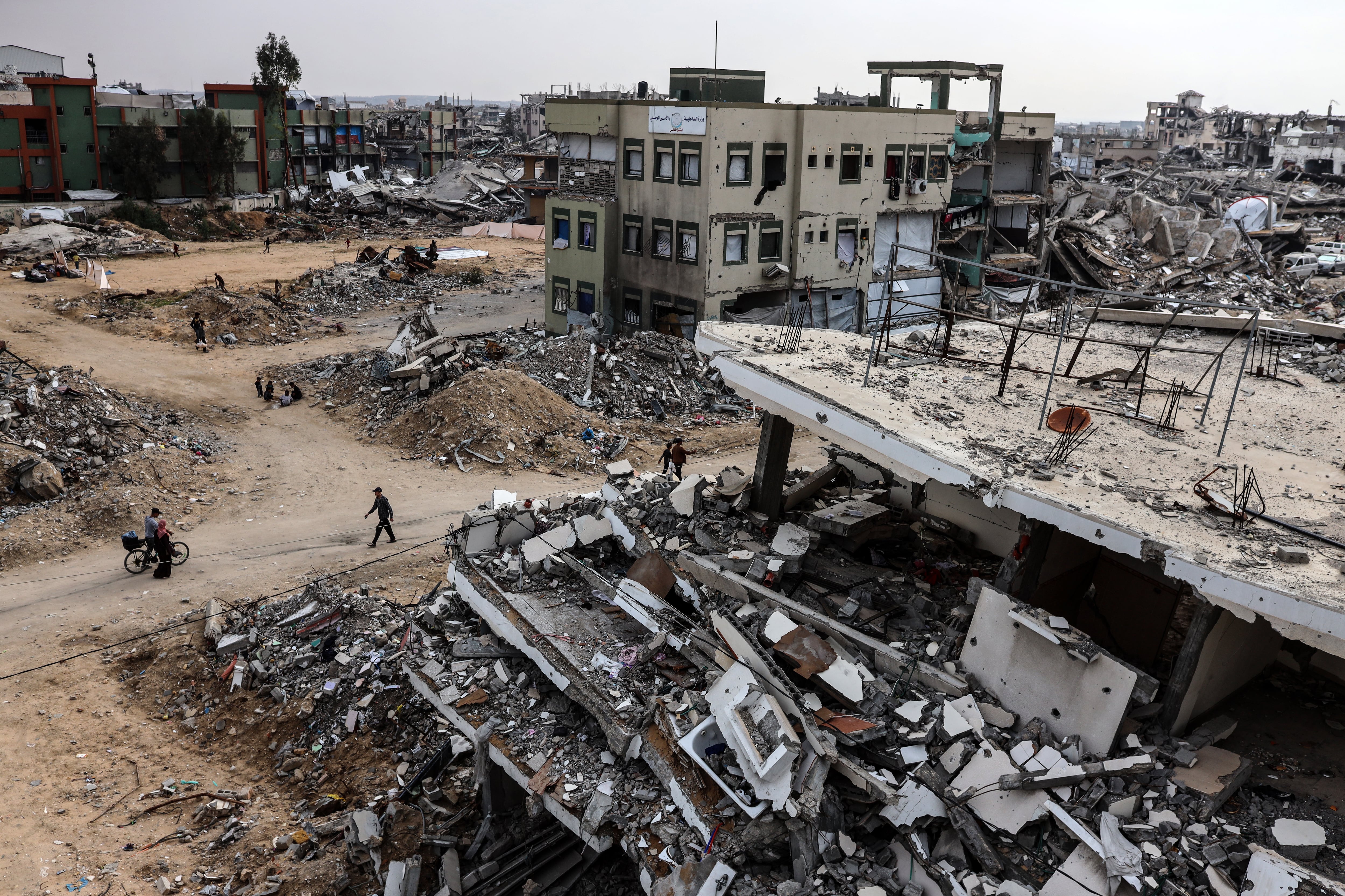 Ataques en la Franja de Gaza. Foto: Majdi Fathi/NurPhoto via Getty Images