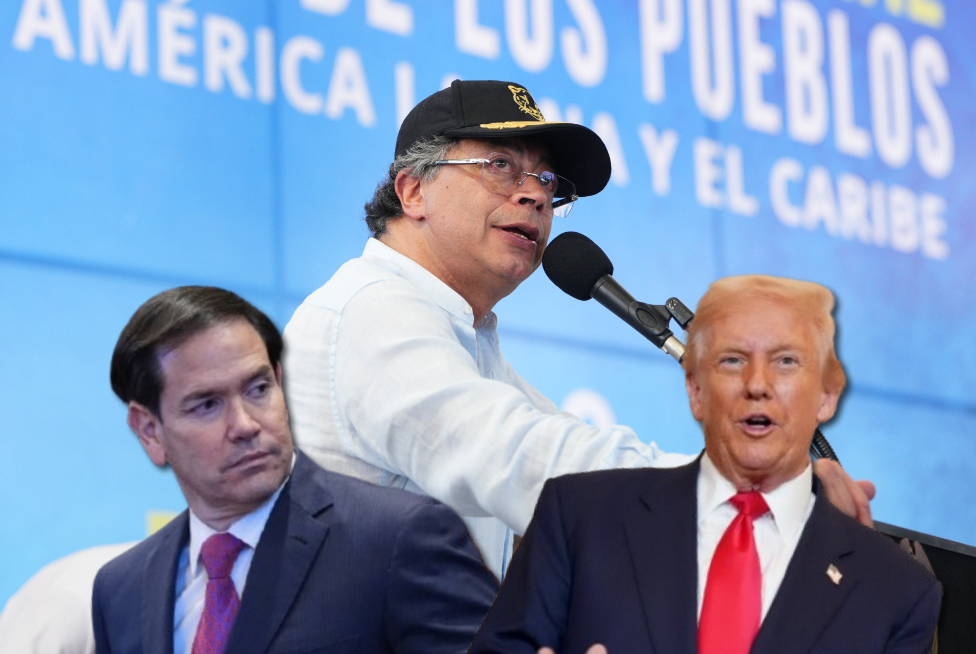 Gustavo Petro, Marco Rubio y Donald Trump | Fotos: Suministradas