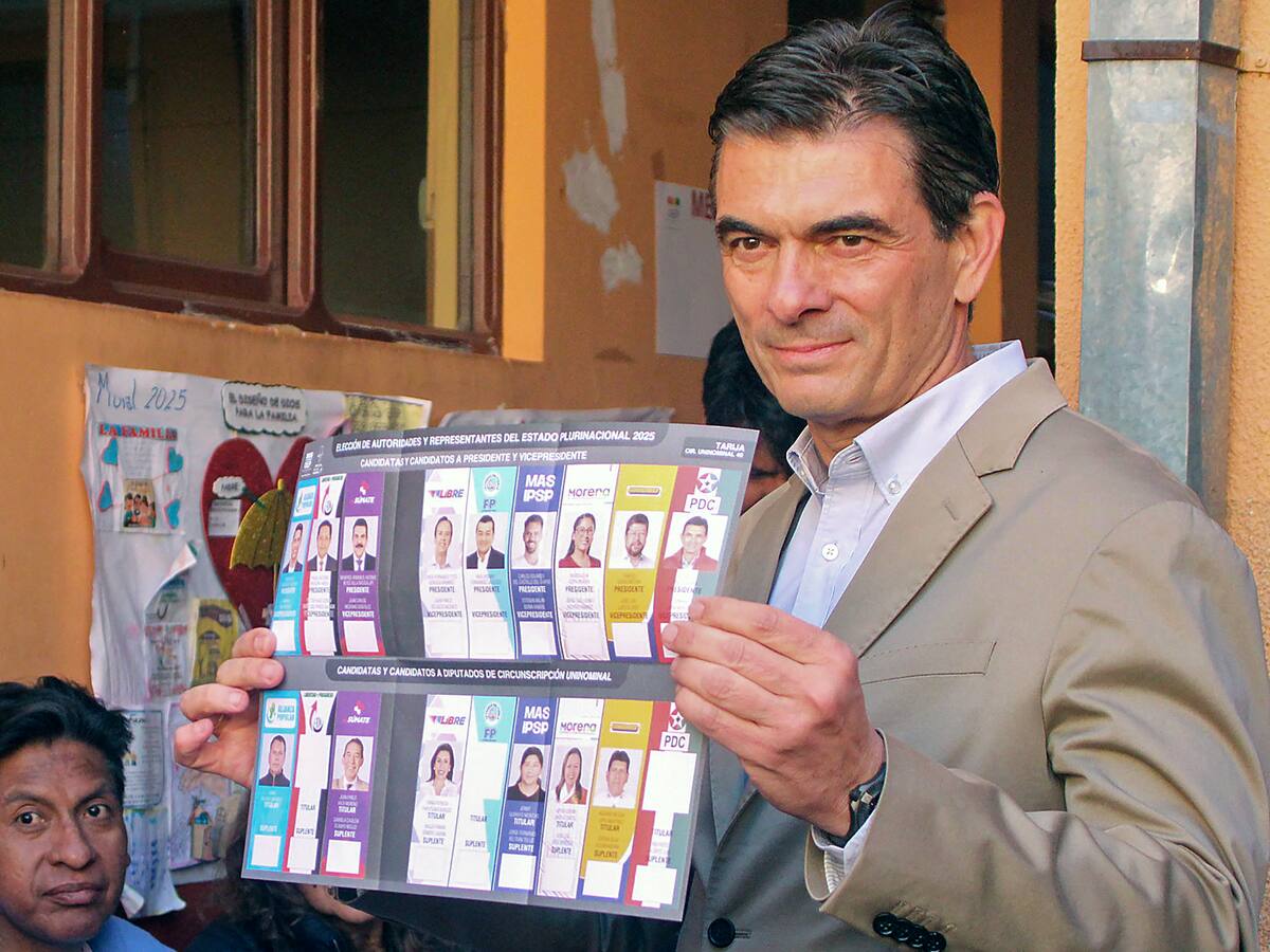 La gente quiere un gobierno con sentido común: candidato Rodrigo Paz por elecciones en Bolivia