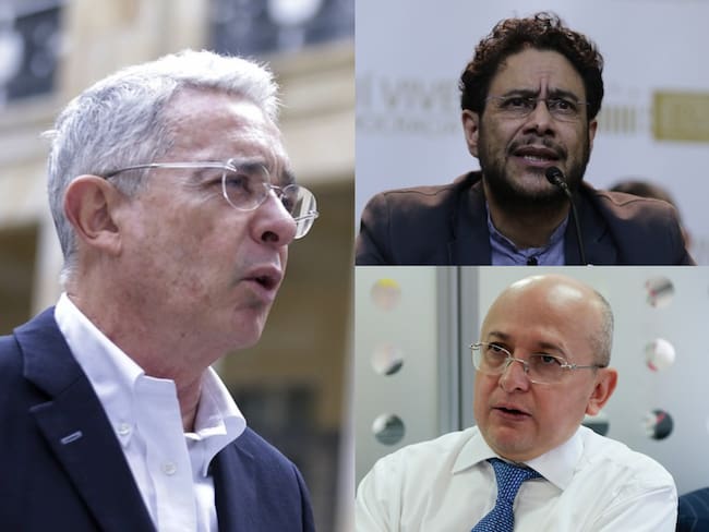 Expresidente Álvaro Uribe Vélez, senador Iván Cepeda y exfiscal Eduardo Montealegre