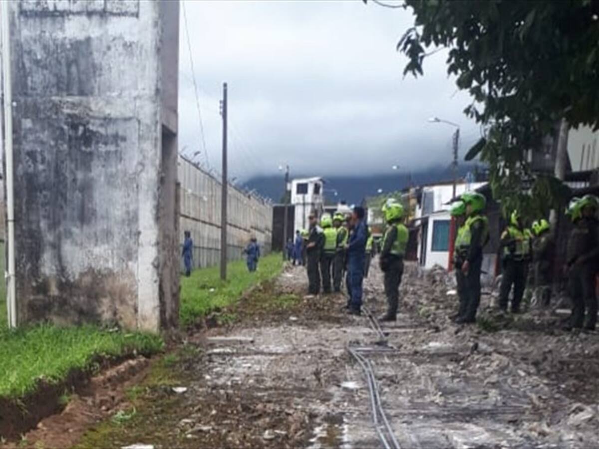 Se cayó pared de la cárcel de Villavicencio