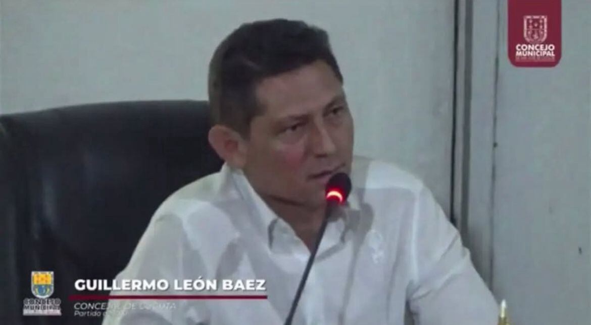 Guillermo León, concejal de Cúcuta. / Foto: Redes Sociales Concejo de Cúcuta.