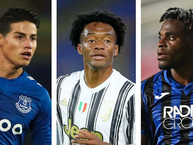 Colombianos en el fútbol europeo. Foto: Getty