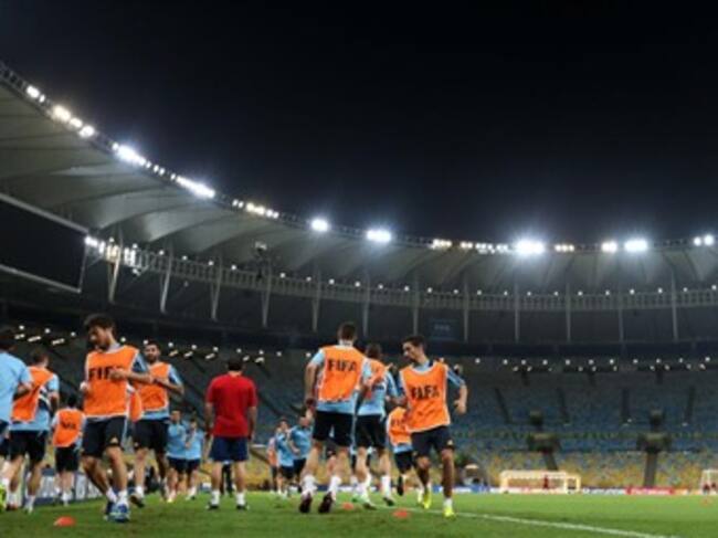 España se preparó en el Maracaná para la final ante Brasil. Foto: EFE