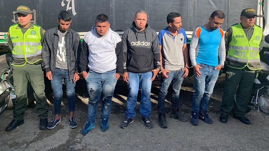 Los sujetos fueron presentados ante un juez de control de garantías. Foto: Policía Nacional