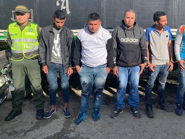 Los sujetos fueron presentados ante un juez de control de garantías. Foto: Policía Nacional