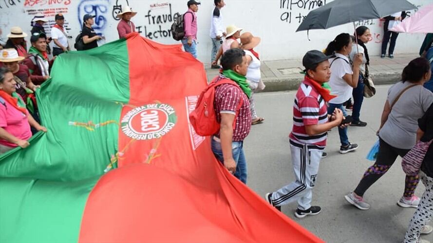 Las comunidades indígenas se concentrarán en Río Blanco y marcharán hasta el Sena Norte . Foto: Cortesía