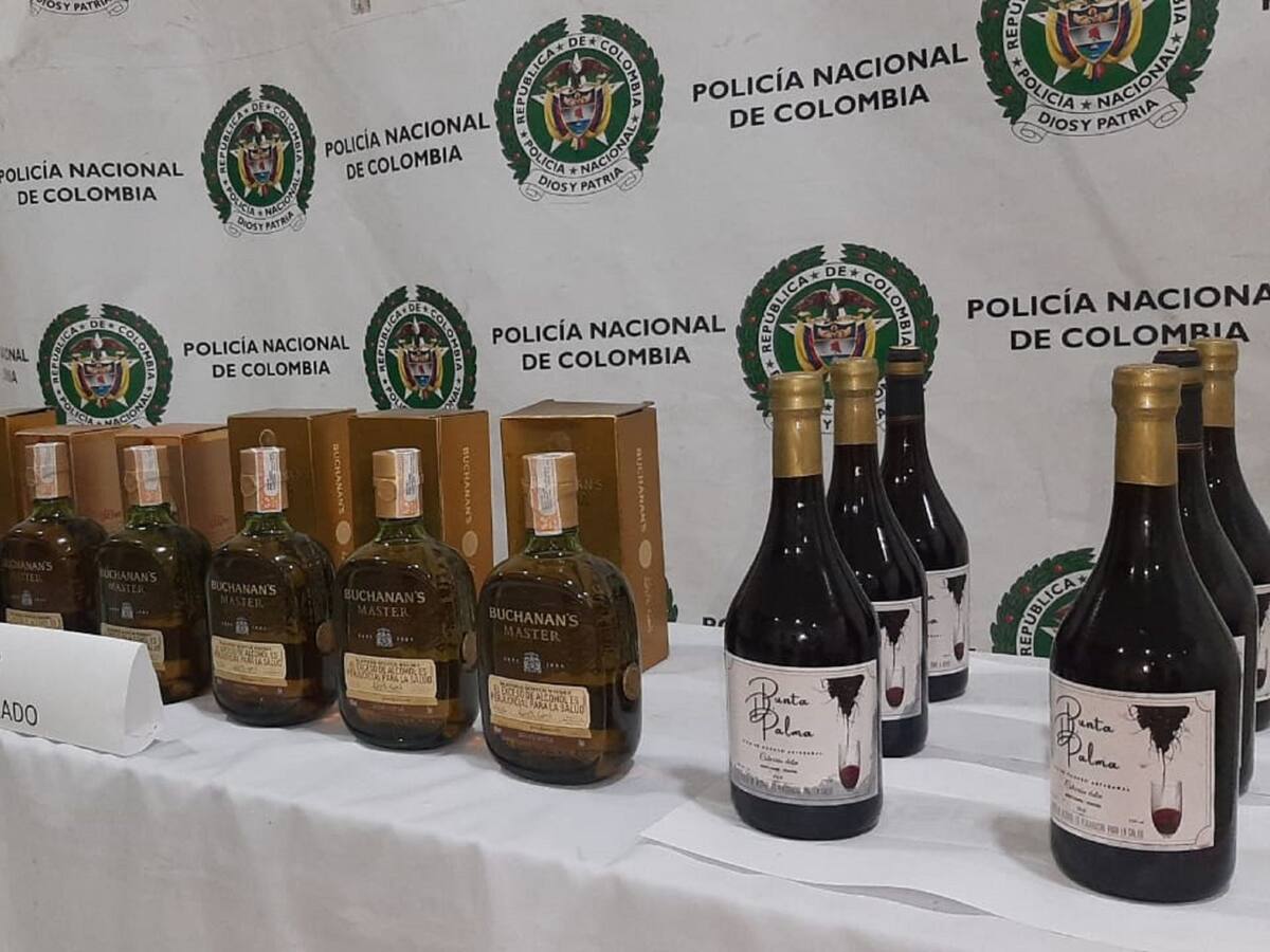 Cerca de 2.000 botellas de licor adulterado se han incautado en Montería