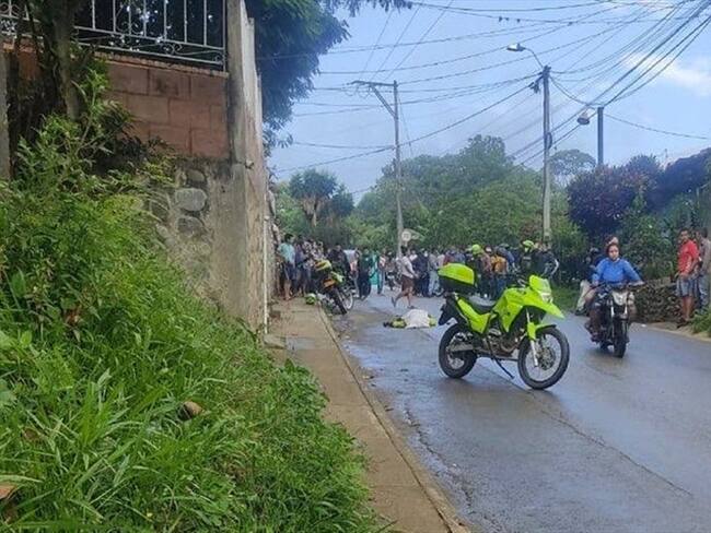 Según las autoridades, el ataque fue ejecutado desde una camioneta en el barrio Lourdes . Foto: Cortesía