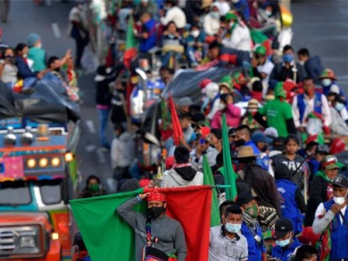 Este será el recorrido de la Minga Indígena en Bucaramanga