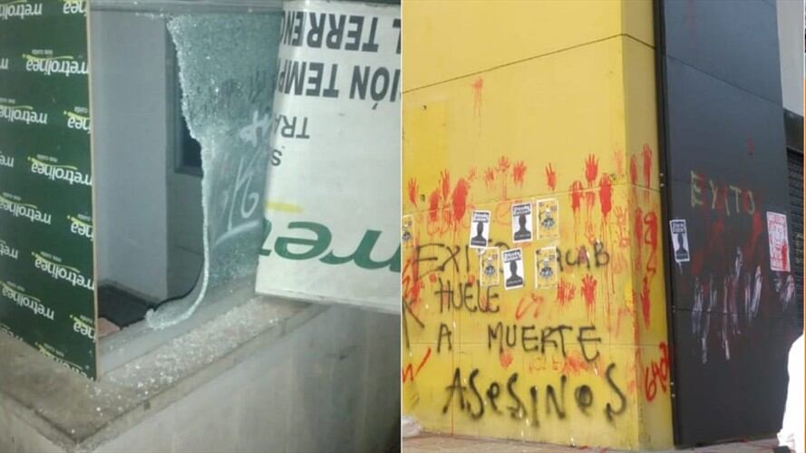 vandalismo Bucaramanga . Foto:suministrada.