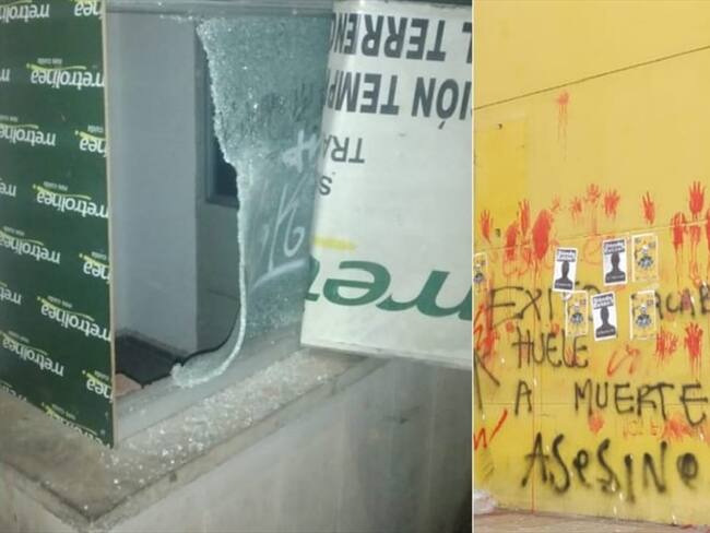 vandalismo Bucaramanga . Foto:suministrada.