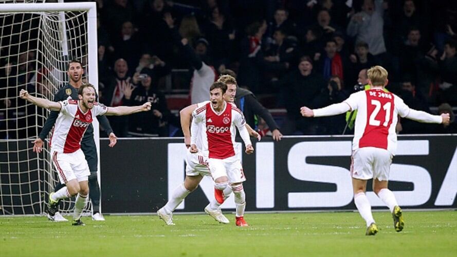 El VAR anula por primera vez un gol en Champions en Ajax-Real Madrid. Foto: Getty Images