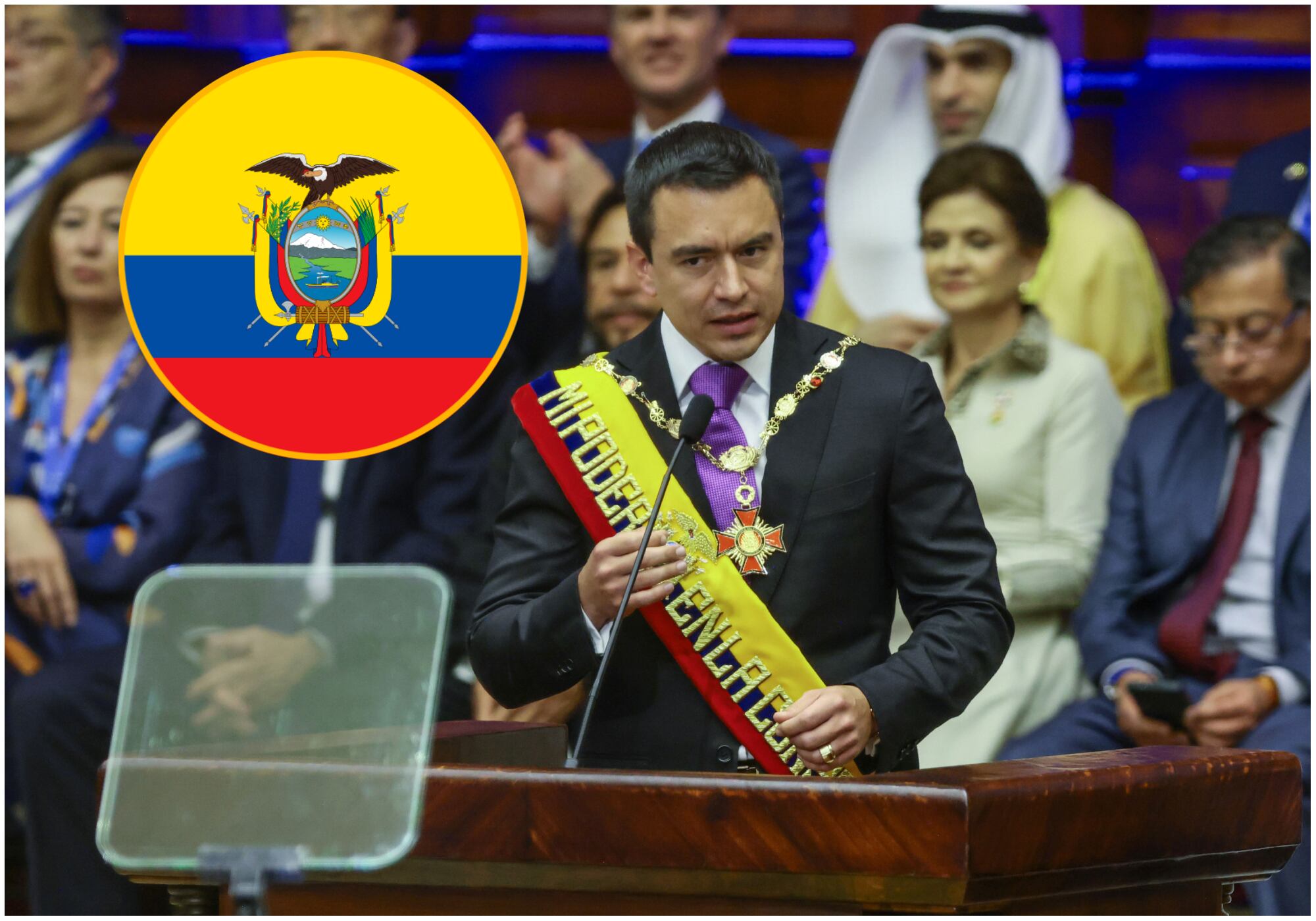 Daniel Noboa decretó toque de queda nocturno en 5 provincias de Ecuador tras anunciarse protestas. Foto: Getty Images.