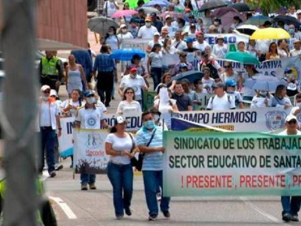 Programe sus recorridos, centrales obreras protestarán en Bucaramanga