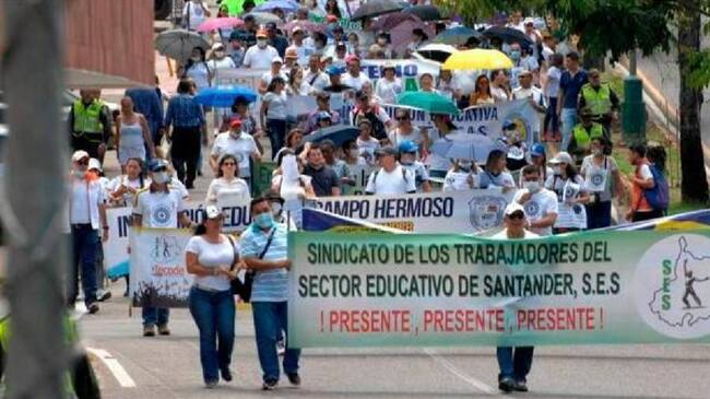 Protestas Bucaramanga. Foto:Suministrada.