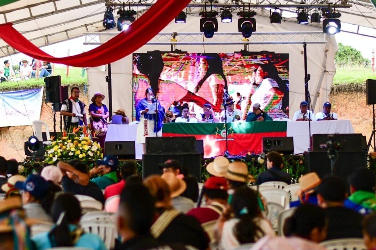 La Minga Humanitaria se realizó por tres días en el municipio de Caldono. Crédito: Cric.