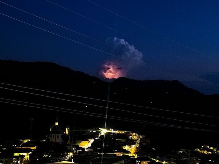 Fotografía publicada en redes sociales desde Aranzazu, en Caldas.