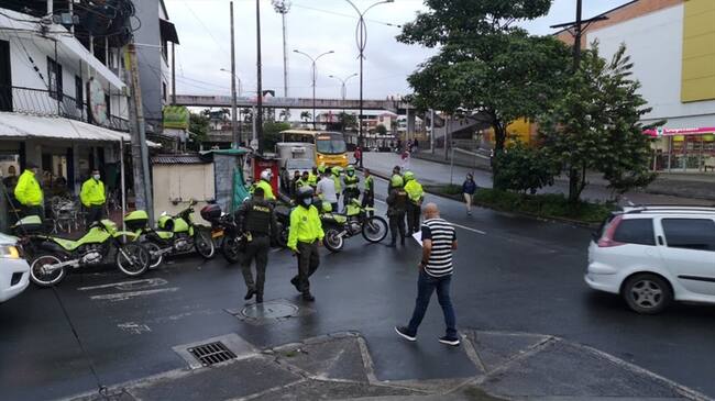 Protestas en Risaralda. Foto: W Radio