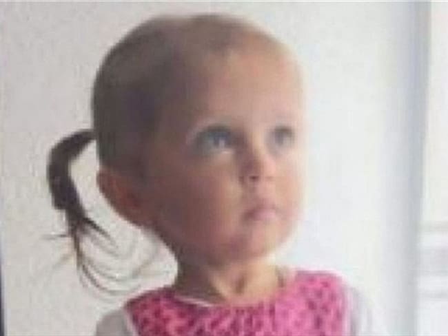 Sara Sofía Galván, niña desaparecida en Colombia. Foto: Colprensa