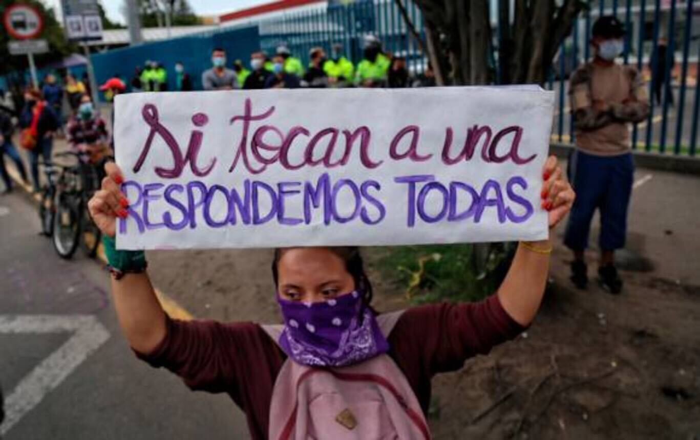 Protesta en contra del abso sexual / Foto: Colprensa