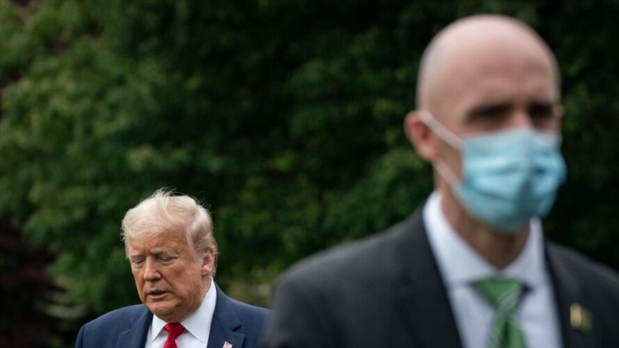 Me veo mejor con máscara: Donald Trump. Foto: Getty Images