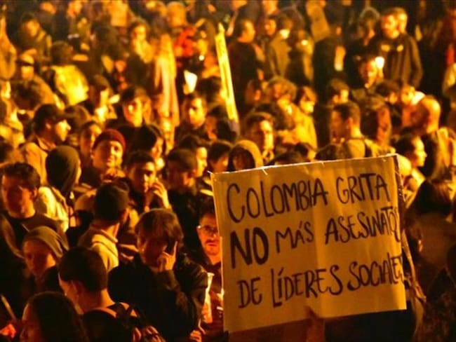 CIDH recibe denuncias sobre impunidad en asesinato de líderes sociales en Colombia. Foto: Agencia Anadolu