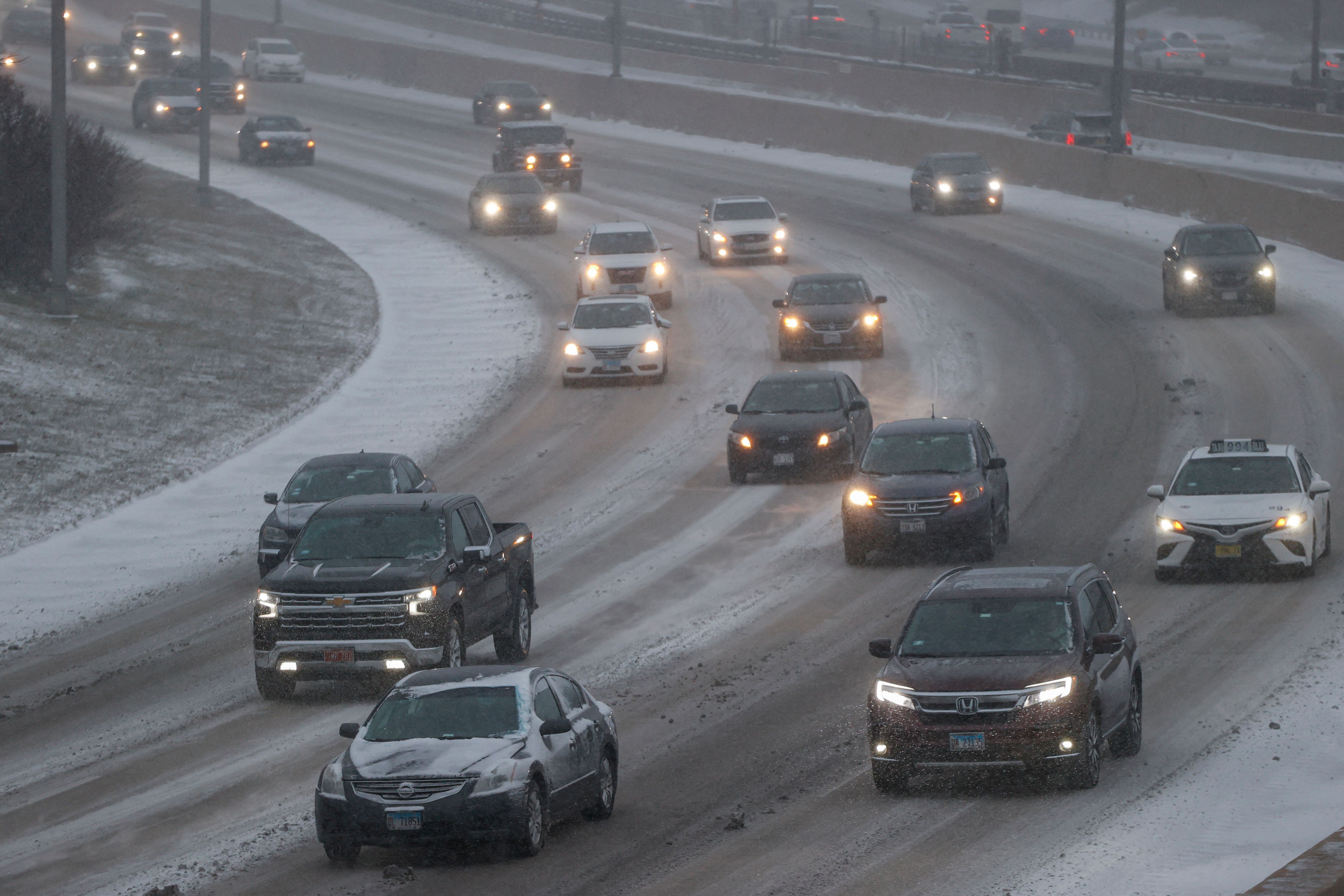 Tormenta Elliot en Estados Unidos. Foto: KAMIL KRZACZYNSKI/AFP via Getty Images