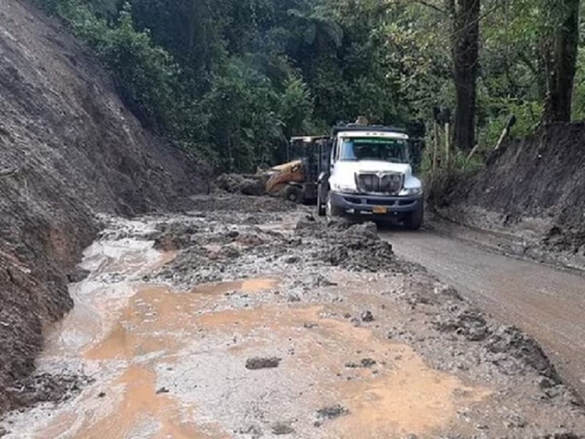 Inundaciones en Caldas. Foto: Secretaría de Infraestructura de Caldas.