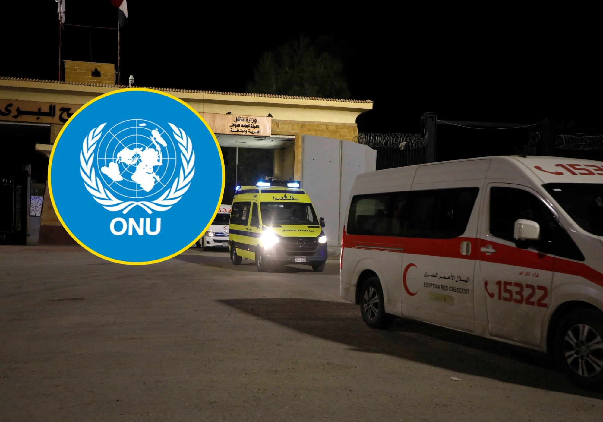 Jefe humanitario de ONU visita paso egipcio de Rafah y pide abrir todos los cruces a Gaza. Foto: Getty Images.