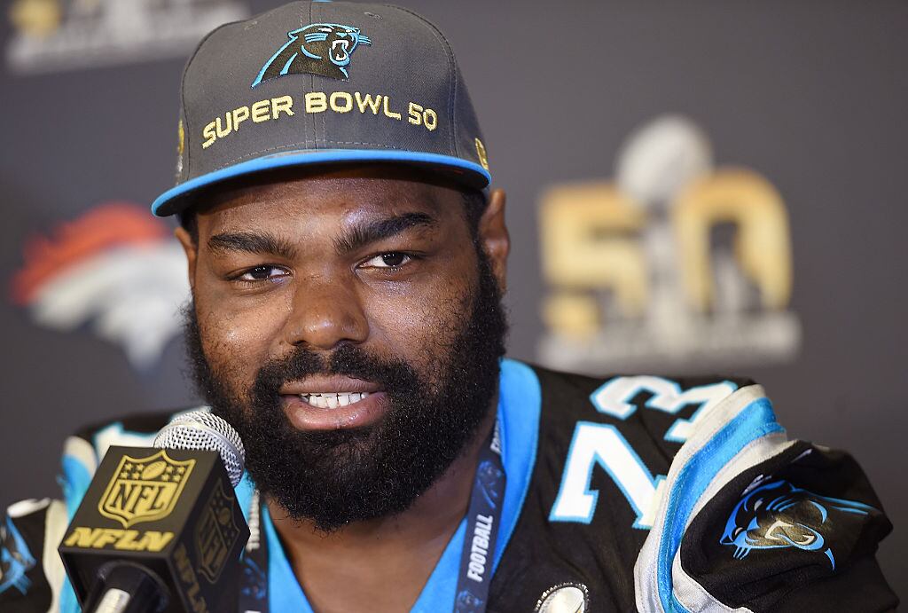 Michael Oher, exestrella de la NFL cuya historia inspiró la película 'The Blind Side'. Foto: Getty Images.