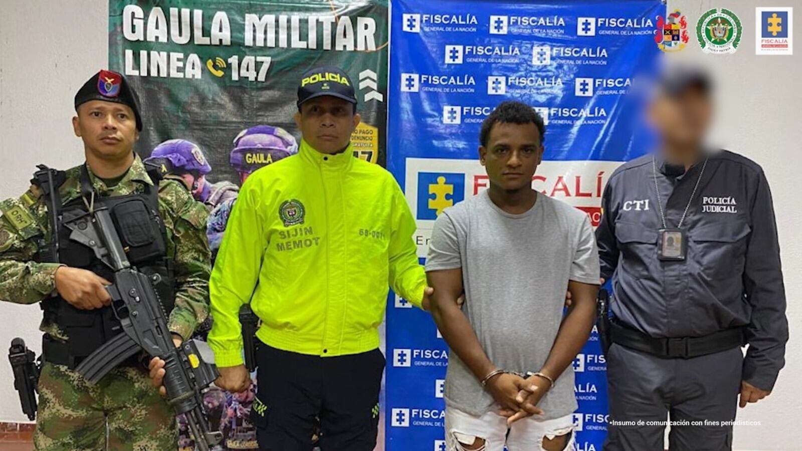 Condenan a 41 años de prisión a alias Pata e’ Guama por el feminicidio de Tatiana Arroyo en Córdoba. Foto: prensa Fiscalía.