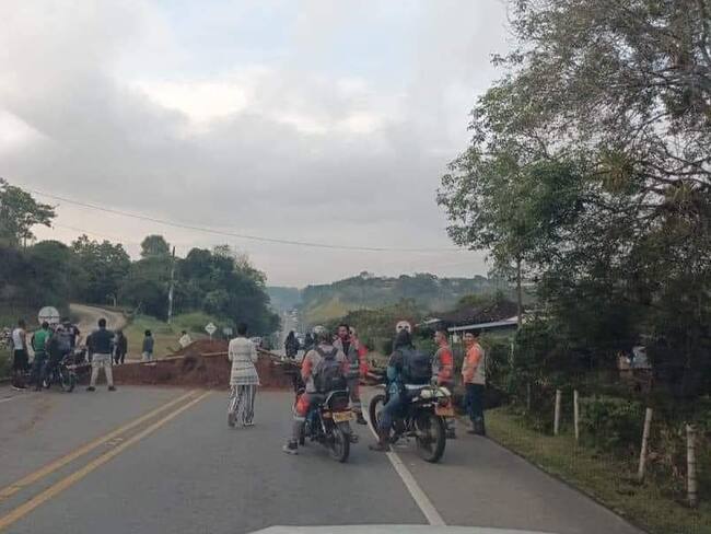 El último bloqueo en la vía internacional duró más de 30 horas. Crédito: Red de Apoyo Cauca.