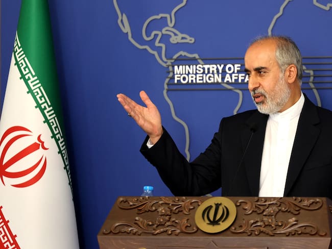 El portavoz del Ministerio de Relaciones Exteriores de Irán, Nasser Kanani. (Photo by ATTA KENARE/AFP via Getty Images)