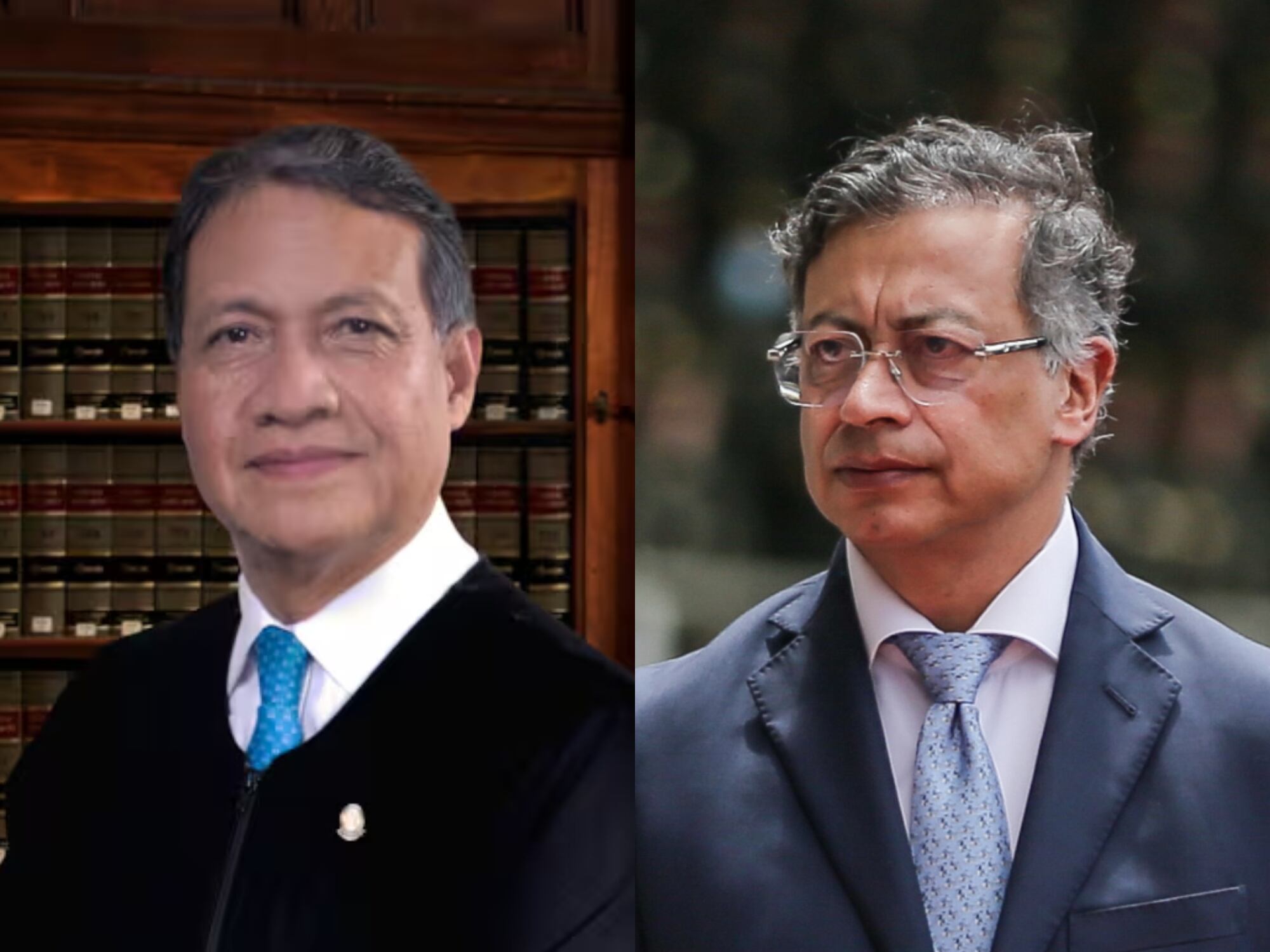 Luis Alberto Álvarez y Gustavo Petro. Fotos: suministrada y Colprensa.