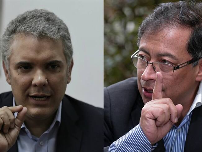 Gustavo Petro le pisa los talones a Iván Duque en la última encuesta de intención de voto. Foto: Colprensa