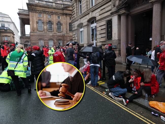 Atropello en Liverpool y referencia de acusado. Foto: Getty Images y Chris Ryan.