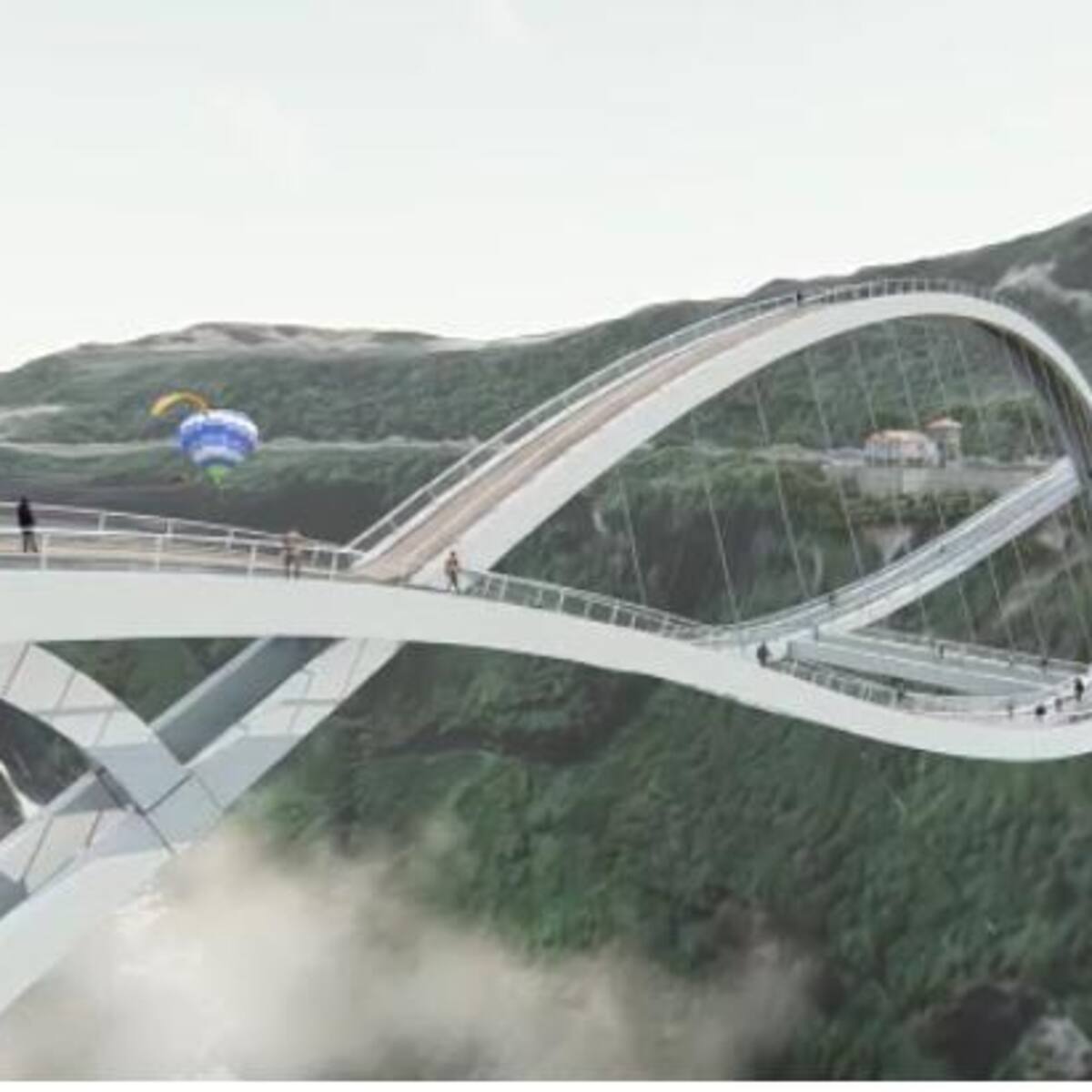 Puente en Salto del Tequendama: alcalde de Soacha se compromete a terminar la obra antes del fin de su mandato