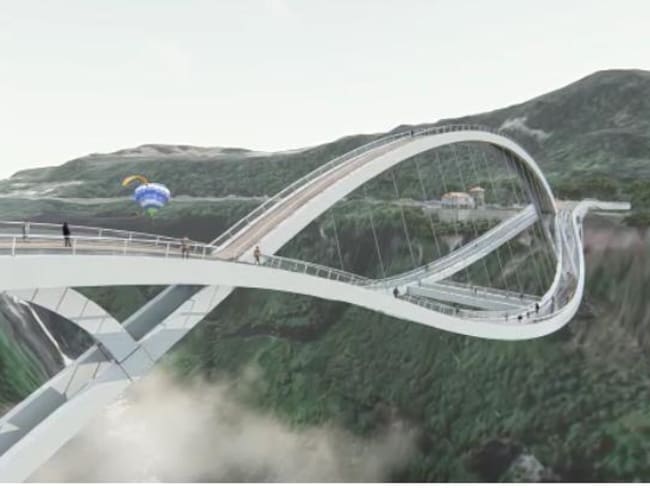 Construirán puente de vidrio en el Salto del Tequendama. Foto: Gobernación de Cundinamarca