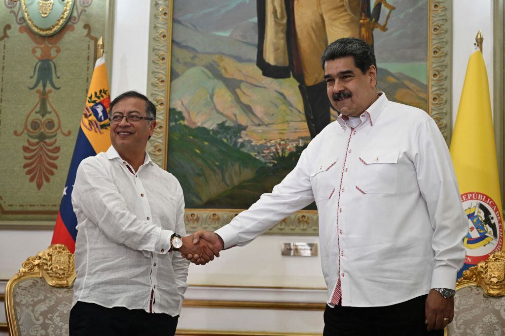 Presidentes Gustavo Petro y Nicolás Maduro. Foto: Getty Images.