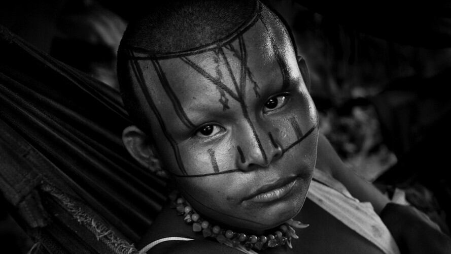 Desplazados de su territorio ancestral por la violencia guerrillera y cocalera, los Nukak han afrontado una grave problemática que supera décadas. Foto: Getty Images / JAN SOCHOR