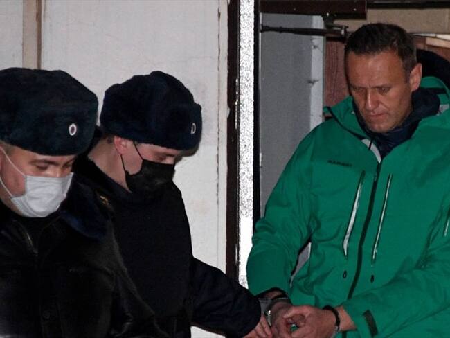 Navalni fue encarcelado el mes pasado cuando regresó a su país después de pasar meses de convalecencia en Alemania.. Foto: Getty Images
