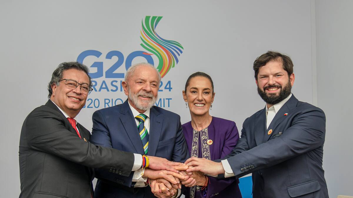 Construcción de Pacto de las Américas: el tema entre Petro, Boric, Lula y Sheinbaum en G20