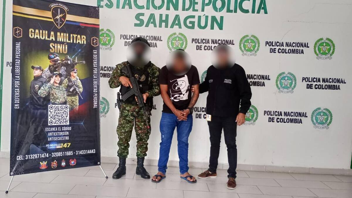 Capturan a alias ‘Omar’, presunto sicario del Clan del Golfo en departamentos de Córdoba y Sucre