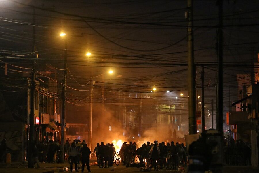 Protestas en Bogotá el 9 y 10 de septiembre. Foto: Colprensa