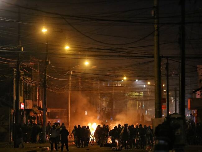 Protestas en Bogotá el 9 y 10 de septiembre. Foto: Colprensa