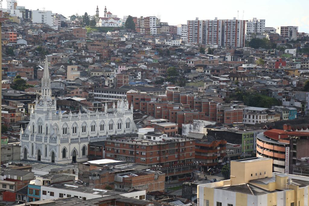 MANIZALES, COLOMBIA - SEPTEMBER 26: A view of Manizales, Colombia, on September 26, 2021. The capital of the department of Caldas is a city in the mountainous coffee region in the west of the country. (Photo by Juan David Moreno Gallego/Anadolu Agency via Getty Images)