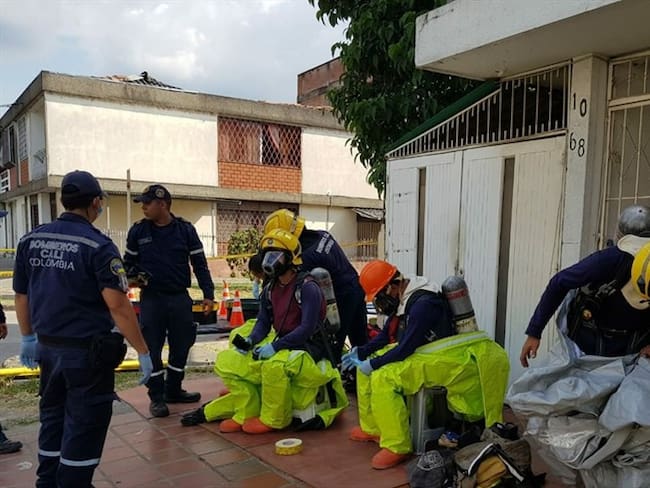 Hallan material radioactivo abandonado en un barrio del norte de Cali. Foto: Erika Rebolledo