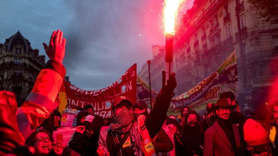 Manifestaciones en Francia. Foto: Getty Images
